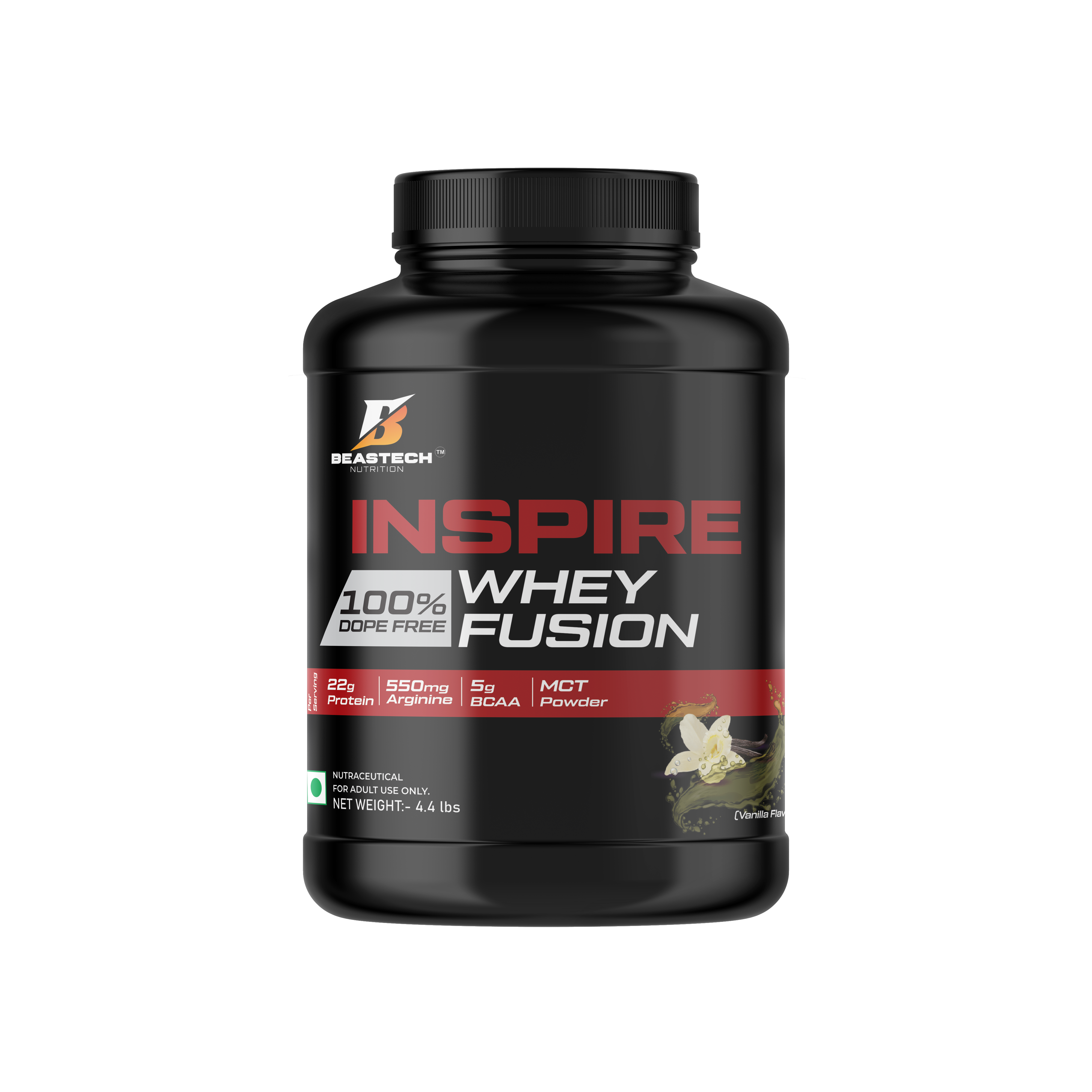 Inspire Whey  Fusion 100% Premium Protein Matrix 2.4Kg Vanilla