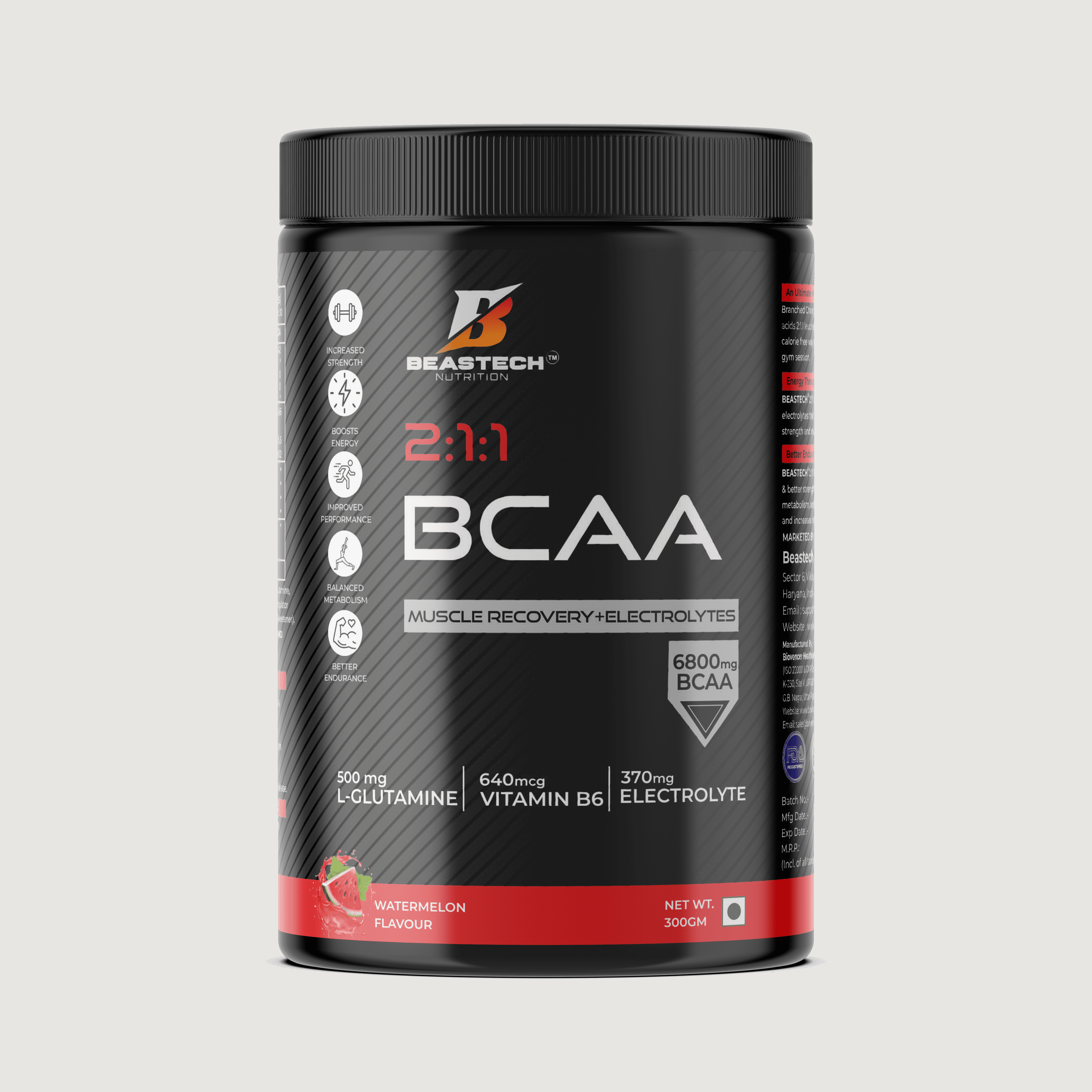 2.1.1 BCAA Muscle Recovery+Electrolytes watermelon